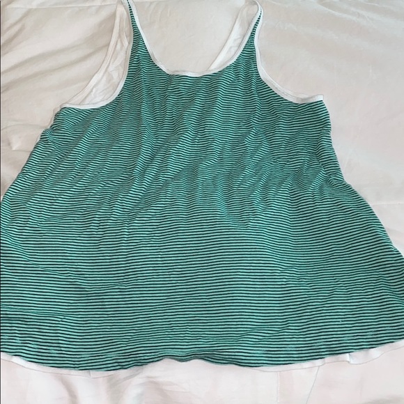 FINAL PRICE!!! Turquoise and white pajama top - Picture 2 of 2